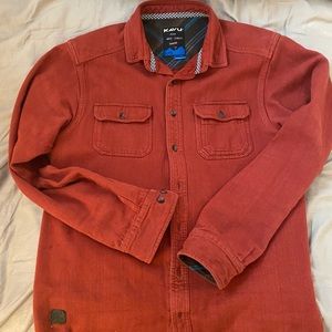 Kavu Flannel Shirt Jac Rust Red Color
